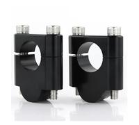 Handle Bar Extend Adapters 7/8" 22mm Motorcycle Handlebar Riser Clamps For Triumph(Black,30mm)