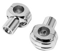 Handle Bar Mount Clamp For H&arley 1" Inch 25mm Motorcycle Handlebar Clamp Riser Kit Adjustable Rise Bar Mount(25mm Chrome)