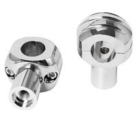 Handle Bar Mount Clamp For H&arley 1" Inch 25mm Motorcycle Handlebar Clamp Riser Kit Adjustable Rise Bar Mount(22mm Chrome)