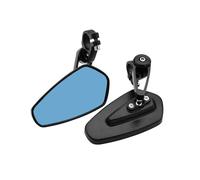 Handle Bar Rearview Kits 7/8" 22 Mm Motorcycle Rearview Mirrors Universal Handlebar Mirror Motorcycle Replacement Parts(Black)