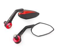 Handle Bar Rearview Kits 7/8" 22 Mm Motorcycle Universal Mirror Handle Bar End Mirrors Motorcycle Replacement Parts(Red)