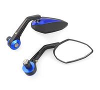 Handle Bar Rearview Kits 7/8" 22 Mm Motorcycle Universal Mirror Handle Bar End Mirrors Motorcycle Replacement Parts(Blue)