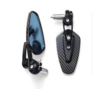 Handle Bar Rearview Kits Motorcycle Side Rearview Mirrors 7/8'' 22 Mm Handle Bar Motocross Anti-glare Side Rear View Mirror Replacement Parts(Black)