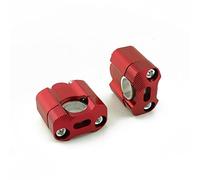Handle Bar Riser For 7/8" 1-1/8 Pit 1Pair CNC Motorcycle Bar Clamps Handlebar Risers Adjustable 22mm 28mm Off Road Motorbike Adapter Mount Motorcycle Handlebar Riser Clamp(2)