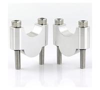 Handle Bar Riser For CB1000R CB650R CB500X CB500F CBF125NA CBF300NA VFR1200X CTX700 1300 28mm 1 1/8" Handlebar Riser Fat Bar Mount Risers Motorcycle Handlebar Riser Clamp(Silver Riser 30mm)