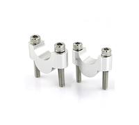 Handle Bar Riser For CB500X For NC700X For NC750X 22mm 7/8" Handlebar Fat Riser Mounting Risers Motorcycle CNC Billet Aluminum Motorcycle Handlebar Riser Clamp(Silver Riser 20mm)