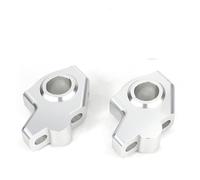 Handle Bar Riser For CB650F 2014 2015 2016 2017 2018 22mm 7/8" Back Moved Offset Handlebar Risers Aluminum Handlebar Clamps(Gloss Silver)