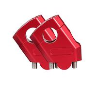 Handle Bar Riser For For MT07 For MT09 Motorcycle Handlebar Riser Bar Mount Handle Clamp Universal 28mm 22mm CNC-machined Motorcycle Handlebar Riser Clamp(22mm Red)