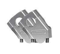 Handle Bar Riser For For R1200GS Universal 28mm 22mm 3 Color Motorcycle Handlebar Riser Bar Mount Handle Clamp Motorcycle Handlebar Riser Clamp(22mm Silver)
