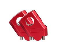Handle Bar Riser For R1200GS Universal 28mm 1 1/8" 22mm 7/8" HandleBars Clamp 3 Color Motorcycle Handlebar Riser Bar Mount Handle Clamp Motorcycle Handlebar Riser Clamp(28mm Red)