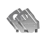 Handle Bar Riser For R1200GS Universal 28mm 1 1/8" 22mm 7/8" HandleBars Clamp 3 Color Motorcycle Handlebar Riser Bar Mount Handle Clamp Motorcycle Handlebar Riser Clamp(22mm Silver)