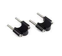Handle Bar Riser For Scooter 30mm Rise Kit 7/8" Or 1 1/8" Universal Bar Clamps 28/22mm CNC Motorcycle Handlebar Riser Motorcycle Handlebar Riser Clamp(Fit 22mm Bar Black)