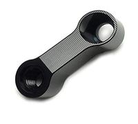 Handle Bar Riser Motorcycle Rearview Mirrors Extension Riser Extend Adapter Mirror Extender Adapters Riser Supplies Rear View Base Mirrors Black Motorcycle Handlebar Riser Clamp(10M(RL))