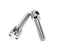 Handle Bar Riser plus back Motorcycle Handlebar Riser Mount Adaptor Kit 22/25mm CNC Aluminum Fit For Harley For Yamaha For ATV For Dirt Bike(Silver 22MM)