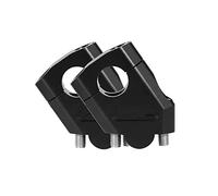 Handle Bar Riser Universal 28mm 1 1/8" 22mm 7/8" Motorcycle Handlebar Riser Bar Mount Handle Clamp Black Red Silver Motorcycle Accessories Motorcycle Handlebar Riser Clamp(22mm Black)