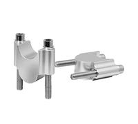 Handle Bar Risers For Suzuki Handlebar Riser 11/8" 28mm Motorcycle Handlebar Riser Bar Mount Handle Clamp Universa Mount Handle Clamp(Sliver 22MM)