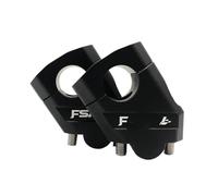 Handle Bar Risers Motorcycle Handbar Rising Clamp 22mm Handlebar Riser Bar Mount Handle Clamp HandleBars Clamp For NTV650 Deauville 700 Varadero 125m 650(Black)