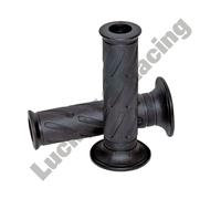 Handle bar road grips black pair set for Suzuki replica Ariete 22mm 120mm long