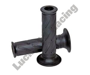 Handle bar road grips black pair set for Suzuki replica Ariete 22mm 120mm long