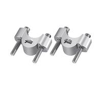 Handle Bars Mount Clamp, For Tenere 700 / XT700Z 2019 2020 2021 2022 2023 2024 HandleBar Riser Clamp Extend Heightening Handle Bar Grip Clamp(Silver)(Silver)
