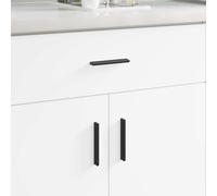 Handle Black Aluminium 106x7.4x15.5mm D-Pull Ergonomic Cabinet Door Pack 973pcs