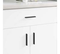 Handle Black Aluminium 106x7.4x15.5mm D-Pull Ergonomic Cabinet Door Pack 973pcs