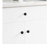 Handle Black Aluminium Ø30mm Matte 1461-Pack Durable Indoor Outdoor EasyInstall