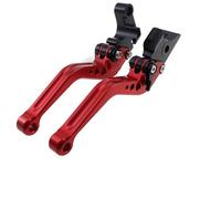 Handle Brake Levers Motorcycle Accessories Long/Short Handles Brake Clutch Levers For SUZUKI GSXR600 GSX-R750 2004 2005 K4 K5 Motorcycle Clutch Levers(Short Red)