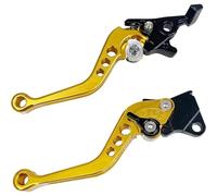 Handle Brake Levers Universal fit for Motorcycles with The Handlebar of 22mm in Diameter Clutch Brake Handle Drum Lever Fit for BMW Motorcycle Clutch(Gold)