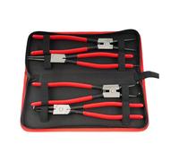 Handle Circlip Pliers 13 Inch Carbon Steel Tool, Four piece Set | Maintenance Access for General Repair Tasks