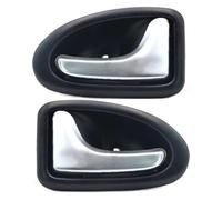 handle door For Megane I 1995-2002 Left And Right Inner Door Handle Pull Front Interio Passenger Trim(Silver Pair)