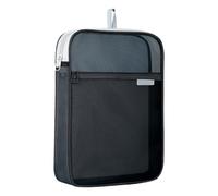 Handle File Organizer Pouch for Bills Forms Notes, Clear Document Storage Bag with Front Zipper Compartment Use Clear File Document School Folder Holder Desk Filing Case Portable Paper Bag Study Notes