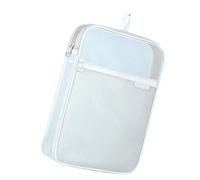 Handle File Organizer Pouch for Bills Forms Notes, Clear Document Storage Bag with Front Zipper Compartment Use Clear File Document School Folder Holder Desk Filing Case Portable Paper Bag Study Notes