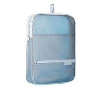 Handle File Organizer Pouch for Bills Forms Notes, Clear Document Storage Bag with Front Zipper Compartment Use Clear File Document School Folder Holder Desk Filing Case Portable Paper Bag Study Notes