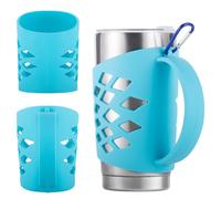 Handle for YETI 20 oz Tumbler, Silicone Sleeve w/ Handle for 20 oz Tumbler | 3mm BPA-free non-slip silicone sleeve with ergonomic handle, fits 20 oz YETI Rambler for hiking,commuting,travel & daily use