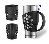 Handle for YETI 30 oz Tumbler, Silicone Sleeve w/ Handle for 30 oz Tumbler | 3mm BPA-free non-slip silicone sleeve with ergonomic handle, fits 30 oz YETI Rambler for hiking,commuting,travel & daily use