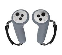 Handle Grip For Pico 4 Ultra Controller Handles Controller Silicone Grip Cover All Round Protection Comfortable Touch Anti Slip VR Handle Cover with Adjustable Wrist Knuckle Strap (Gray)
