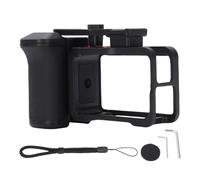 Handle Grip Kit Fit for Osmo Action 5 Pro 4 3 Street Photography Grip with Magnetic Quick Release Cage Cold Shoe Wrist Strap 1/4 Threaded Hole for Street Photography Vlogging