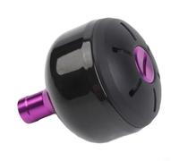 Handle Grip Knob Carbon Fibre for Bantam for daiwa for certate - Smooth Rotation 52.4mm(purple)