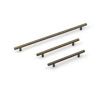 Handle & Home 128mm Antique Brass Bar Handle Cabinet Handle Drawer Cupboard Hardware