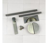 Handle & Home 128mm Antique Brass Ribbed Kitchen Cupboard Handle Cabinet Drawer Door Pull Dark Gold Bronze Design