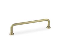 Handle & Home 128mm Slim Satin Brass Handle Cabinet Pull Cupboard Door Drawer
