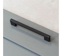 160mm Knurled Gunmetal Gun Black Epoxy Handle for Kitchen Cabinets | Bedroom | Bathroom | Furniture | Cupboards