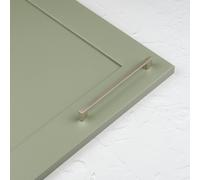 Handle & Home 160mm Matt Nickel Square D Handle - 160mm Handle