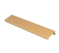 Handle & Home 200mm Satin Brass Edge Pull Gold Cabinet Handle