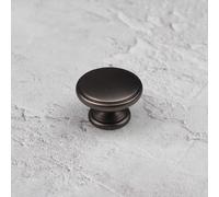 Handle & Home 32mm Gunmetal Cabinet Knob Dark Grey Cupboard Door Drawer Pull Wardrobe Furniture Replacement