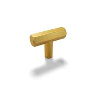 Handle & Home 40mm Gold Matt Brass Hexagon Kitchen Cabinet Knob | Cupboard Door Drawer Pull Wardrobe Furniture Replacement