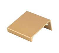 Handle & Home 40mm Satin Brass Edge Pull Gold Cabinet Handle