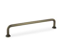 Handle & Home 96mm Slim Antique Brass Handle Cabinet Pull Cupboard Door Drawer