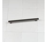 Handle & Home Anthracite Grey Ribbed Detailing Handles and Coordinating Knobs - 192mm Hole Centres (distance between hole centres)